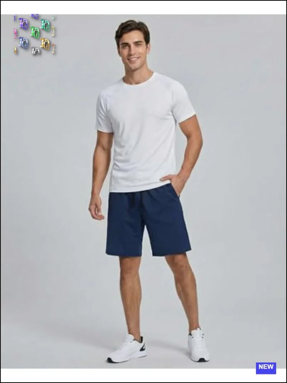 5 Pack Men's Quick Dry Athletic Shorts with Pockets 9